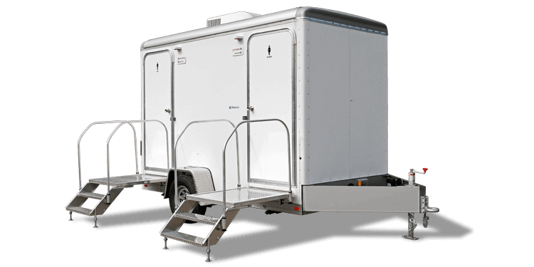 Luxury restroom trailer